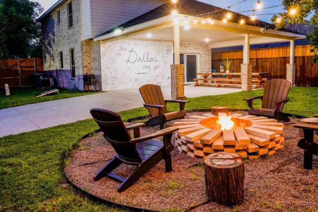 Dallas 4Br Large Yard W Hot Tub , Fire Pit And Basketball Hoop Buitenkant foto